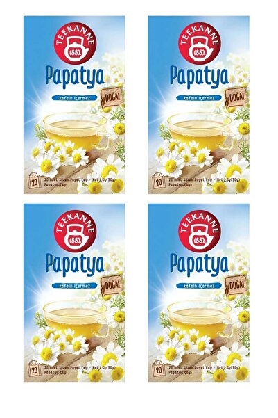 teekanne شاي البابونج عبوة اقتصادية من 4 قطع (4×20 - إجمالي 80 كيس) - طبيعي و...