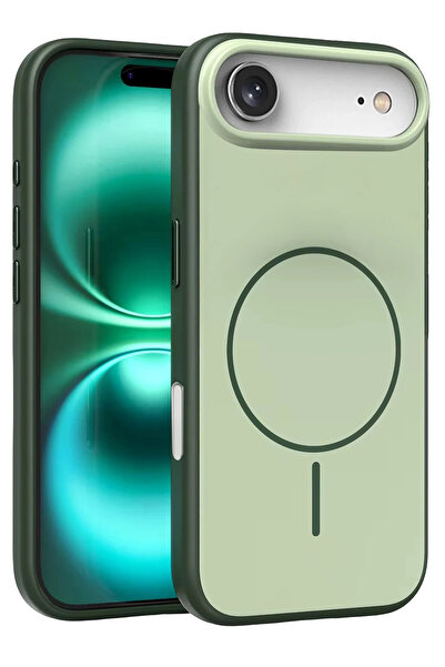 Fuchsia Apple iPhone 17 Air Neva Magsafe Cover - Dark Green