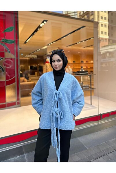 BEFABOUTİQUE Çift Bağcıklı Kaşe Kaban