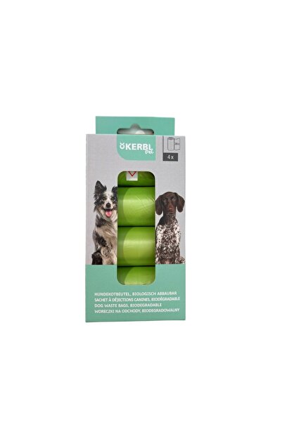 KERBL Dog Waste Bags - set 4 rolls x 20 pcs