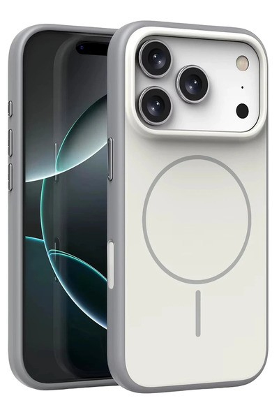 Fuchsia Apple iPhone 17 Pro Max Neva Magsafe Cover - Gray