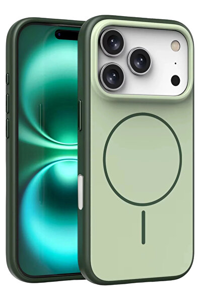 Fuchsia Apple iPhone 17 Pro Neva Magsafe Cover - Dark Green