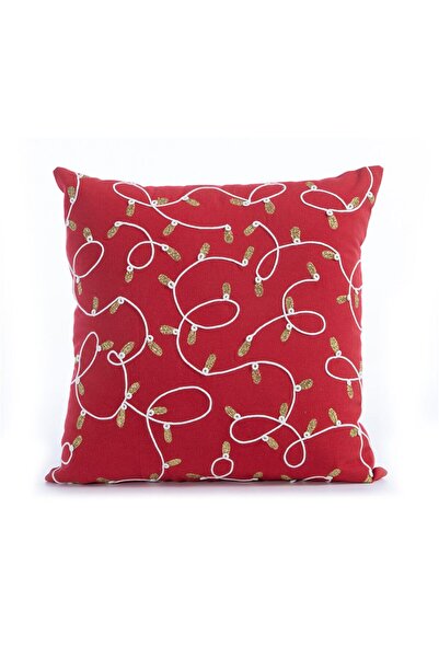 Nef Nef Homeware Nef-Nef Hello Christmas Decorative Pillow 45x45 cm red-gold