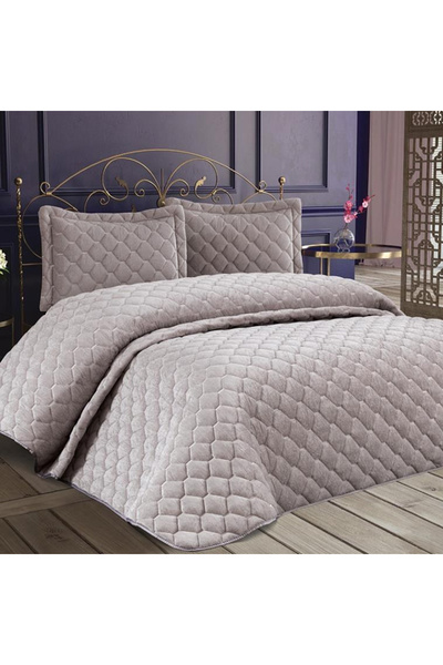 Asir Double bedspread set 250x260 cm + 2 pillowcases 50x70 cm Lima - Grey