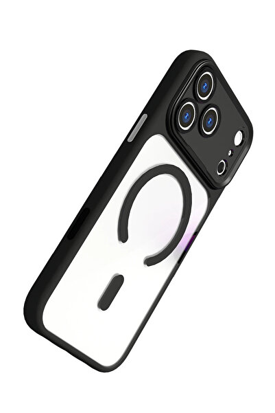 Fuchsia Apple iPhone 17 Pro Hazar Magsafe Cover - Black