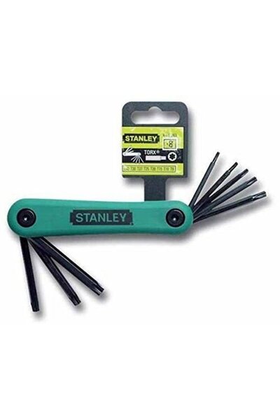 FiSKARS Stanley 4-69-263 Set 8 chei Torx pliabili in carcasa T9/T10/T15/T20/T...