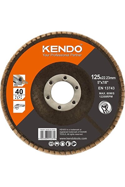 Kendo Disc Lamelar aluminiu zirconiu diametru 125mm, granulatie 40
