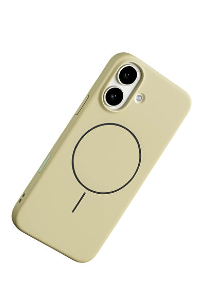 Fuchsia Apple iPhone 17 Jully Magsafe Cover - Beige