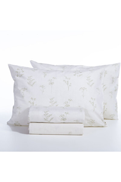 Nef Nef Homeware Nef-Nef Claris Ecru - Set with 2 flat sheets 200x270 cm + 2 pillowcases 52x72 cm