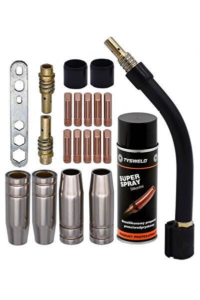 INTENSIV Set 21 consumabile pentru pistolet MIG MAG 150A