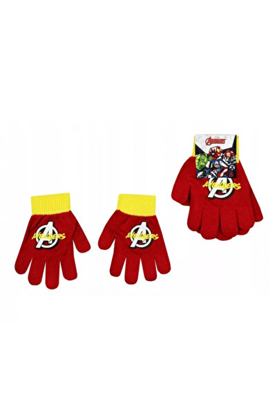 Suncity Marvel Avengers Gloves, 80% acrylic + 19% polyester + 1% elastane, Red