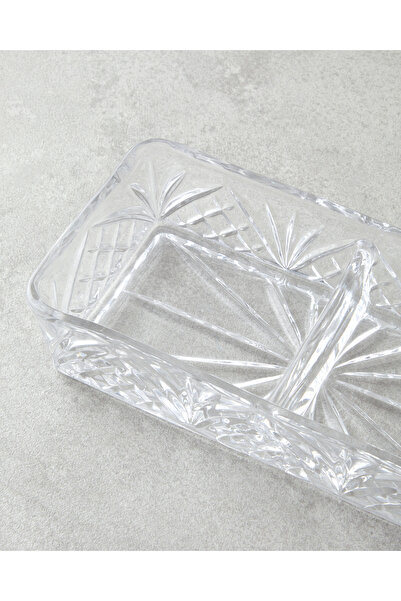 English Home حامل عرض كوزميك كام ذو قسمين 18×9 سم شفاف