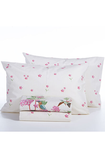 Nef Nef Homeware Set 2 cearsafuri 200x270 cm + 2 fete perna 52x72 cm Nef-Nef Dream Ecru