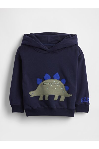 GAP Erkek Bebek Lacivert VintageSoft Dino-Pocket Sweatshirt