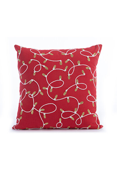Nef Nef Homeware Nef-Nef Hello Christmas Decorative Pillow 45x45 cm red-gold
