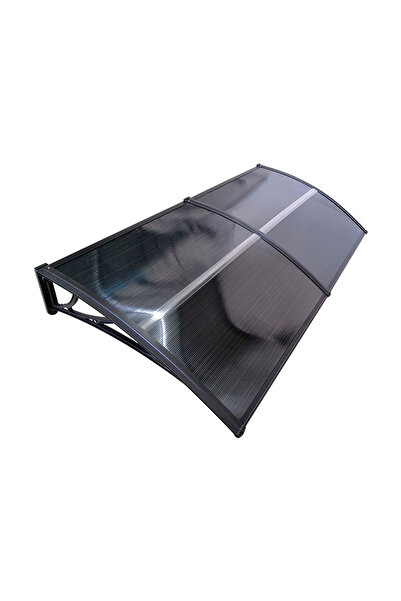MAPROFI Door awning 200x100cm awning shelter roof black-anthracite