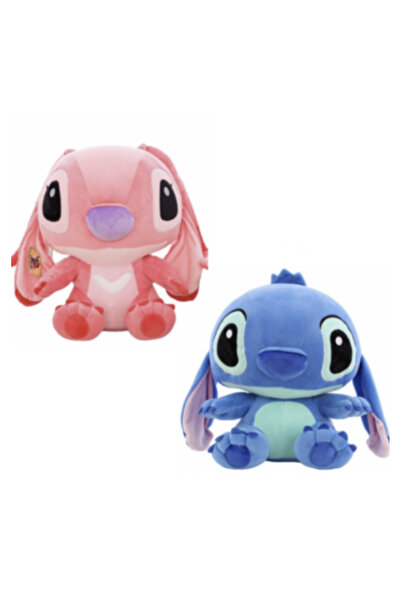 Krista Set de două mascote de pluș Stitch și Angel 65 cm