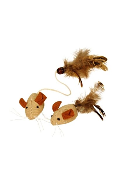 KERBL Spring Nature Feather Mouse - 4.5 cm