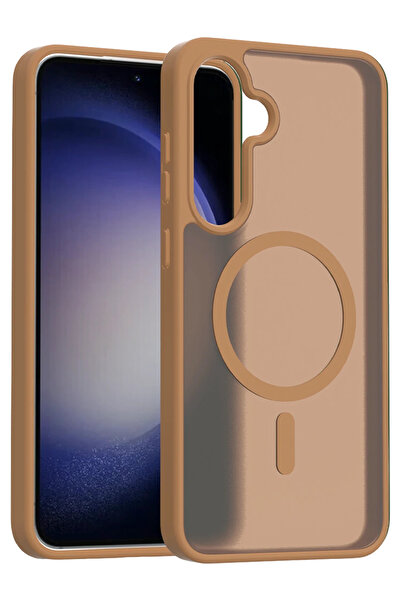 Fuchsia Samsung Galaxy A56 Jota Magsafe Cover - Desert Titanium