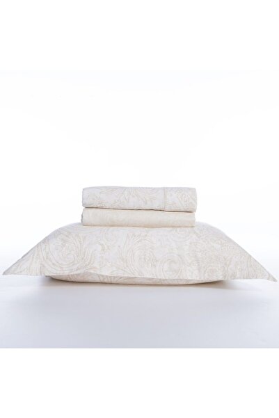 Nef Nef Homeware Nef-Nef Premium Lilard Ecru King Size Sheet Set 270x280 cm + 2 Pillowcases 52x72 cm