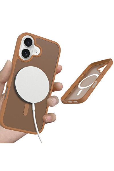 Fuchsia Apple iPhone 17 Jota Magsafe Case - Desert Titanium