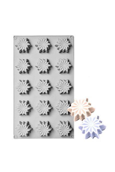 Dharst Silicone mold - Snowflakes - 15 cavities