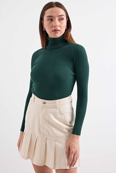 onno style women Fiber-Filled Fishman's Collar Basic Sweater