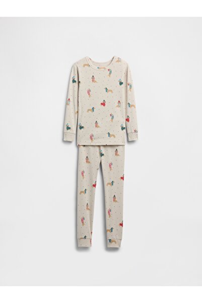 GAP Bebek Gri %100 Organik Pamuk Pijama Takımı