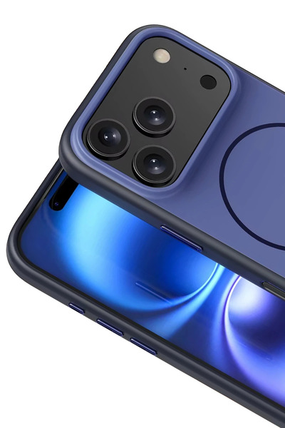 Fuchsia Apple iPhone 17 Pro Max Neva Magsafe Cover - Navy Blue