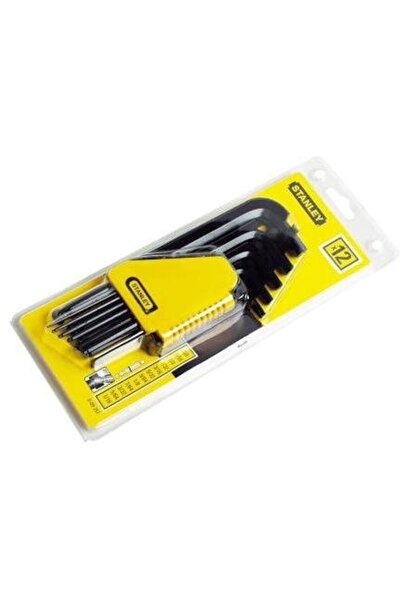 FiSKARS Stanley 0-69-257 Set 12 Chei imbus lungi, Cap sferic 1/16-3/8", L
