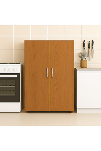 kibele mobilya 2 Kapaklı / 4 Raflı Çok Amaçlı Dolap – Mutfak, Ayakkabilik, Er...