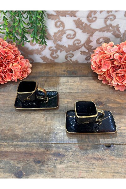 KRD Home Double Black Envelope Cup