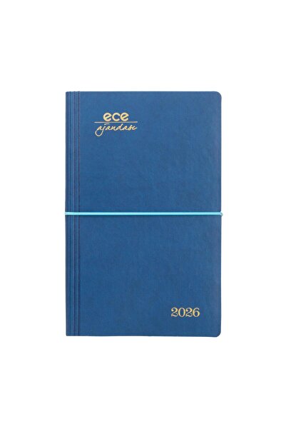 Ece Ajanda Ece-Yeni Akçay Lacivert Çizgili Günlük 12x18 2026