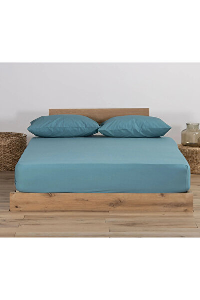 Nef Nef Homeware Mattress protector Cotton Single Jersey 100x200 Petrol