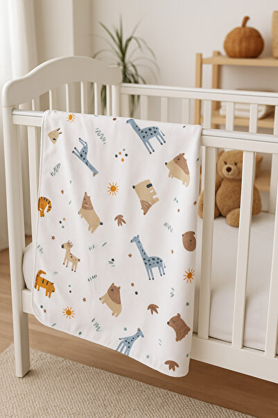 minial Baby Blanket Flannel 100% Cotton Oeko-Tex Certified (100 X 85 cm)