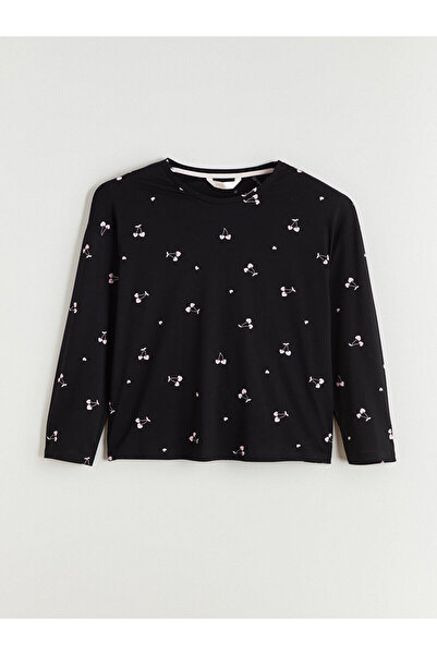 LC Waikiki Crew Neck Cherry Printed Women's Pajama Set