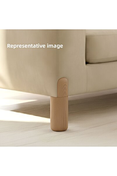NZB Furniture Sofa Armchair Base Heightening Leg Beech Beige Color Hard Plastic Foot 15 cm 4 Pieces