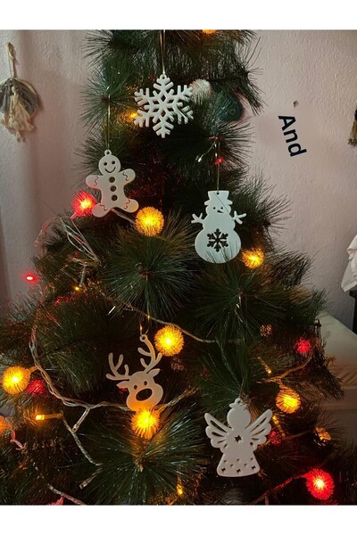 smilechild زينة شجرة عيد الميلاد 5 قطع 7-8 سم سينُباع بدون تغليف