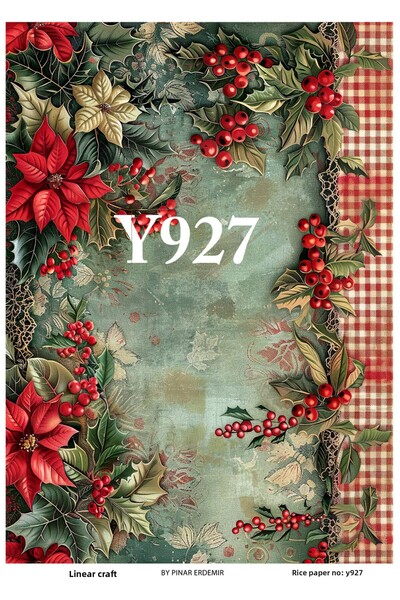 LİNEART Brass Decoupage Paper No:Y927- 29X42Cm