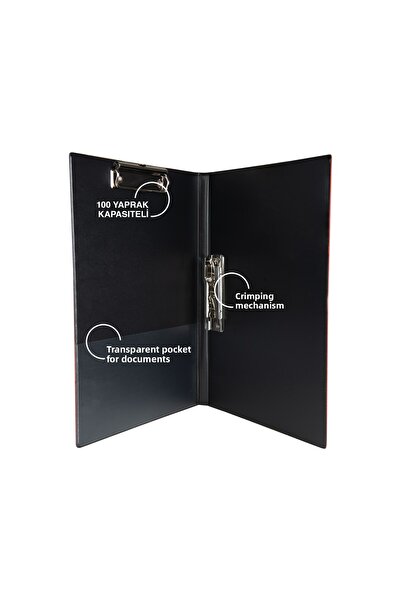 2K Patient Folder, A4 Secretarial, Double Mechanism Folder, Patient File, 23X31 Cm., Red