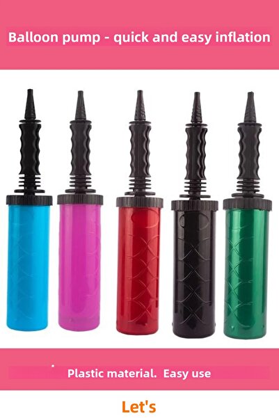 Letsii Colorful Durable Plastic Balloon Pump