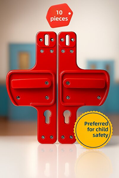 hilal kimya Barrier Door Handle |   Child Safety | Safe Choice for Schools and Training Grounds 1O Pack of Lu