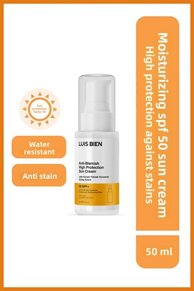 Luis Bien كريم الشمس المرطب المضاد للعيوب بعامل حماية من الشمس 50+ 50 مل - لا...