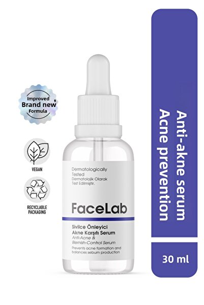 FaceLab Anti-Acne Oil Balancing Facial Serum 30 ml – Salicylic Acid (Bha) + R...