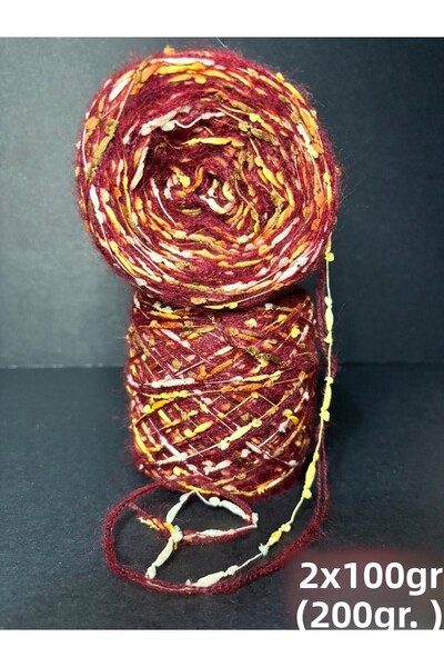 Ana&Kuzusu İplik Vin (2 straturi) moher fin, (snur de cârnați de culoare chih...