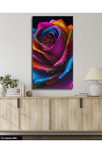 CeSht Colorful Flower One Piece Canvas, Canvas Painting