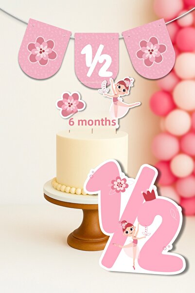 Niksy Design مجموعة زينة حفلات لعمر 6 أشهر ونصف بتصميم راقصة الباليه