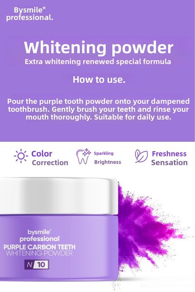 BySmile Professional N: 10 Purple - Carbon Teeth Whitening Powder