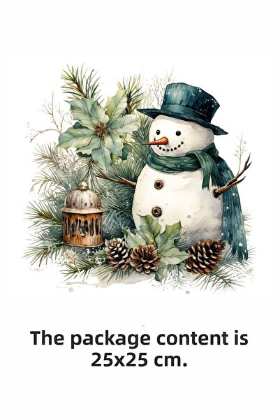 Grafikup Snowman Sticker Set - New Year Winter Landscape Decor Set