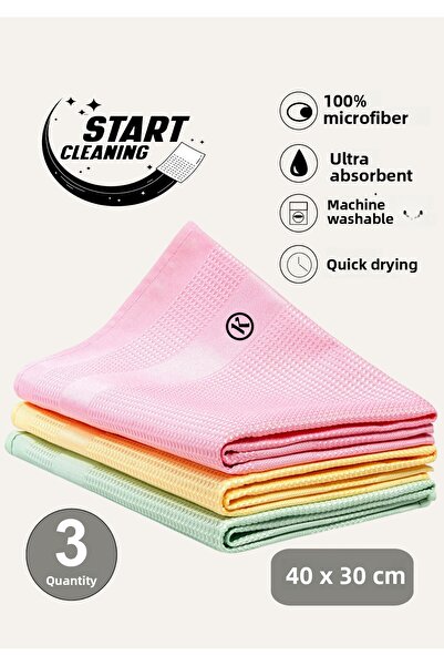 START CLEANING Pânză de curățare magică din microfibră Koza-x 3 bucăți Pânză ...